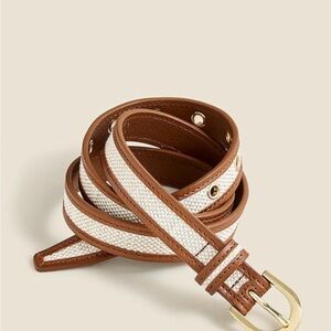 J. Crew Slim classic belt in Italian leather - New